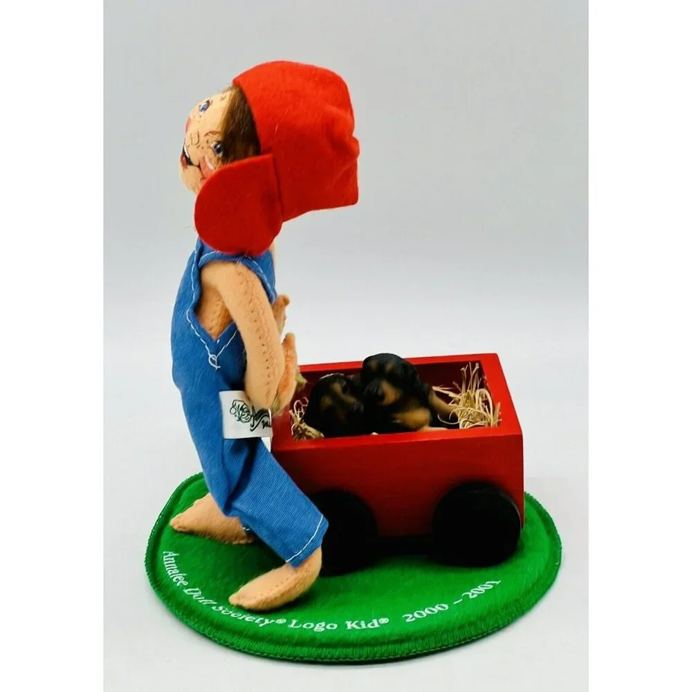 Annalee Doll Society Precious Cargo Logo Kid Boy Puppies‎ 7